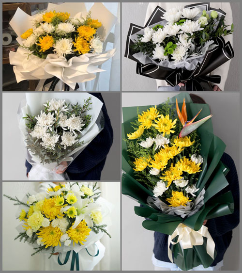 河南郑州荥阳市贾峪镇白事花束代送